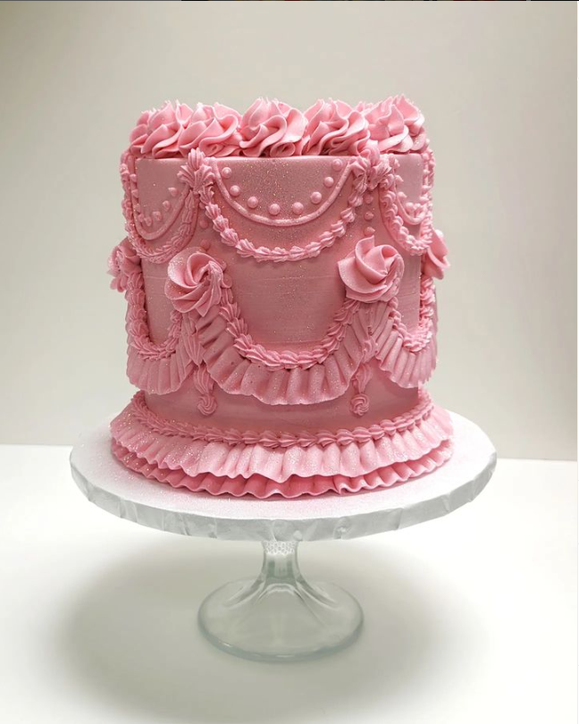 Pink Lambeth Cake