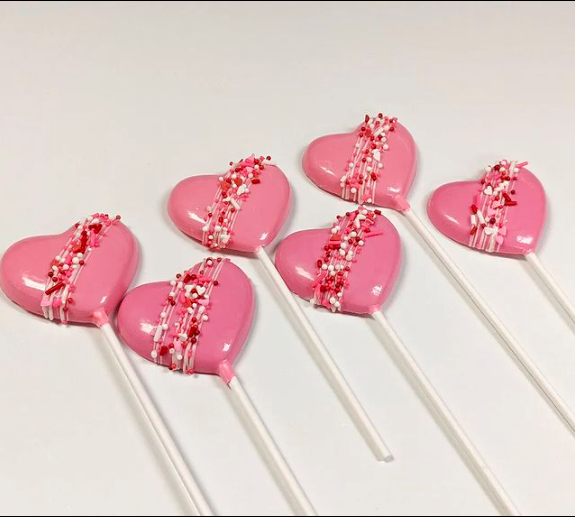 Pink Heart Chocolates