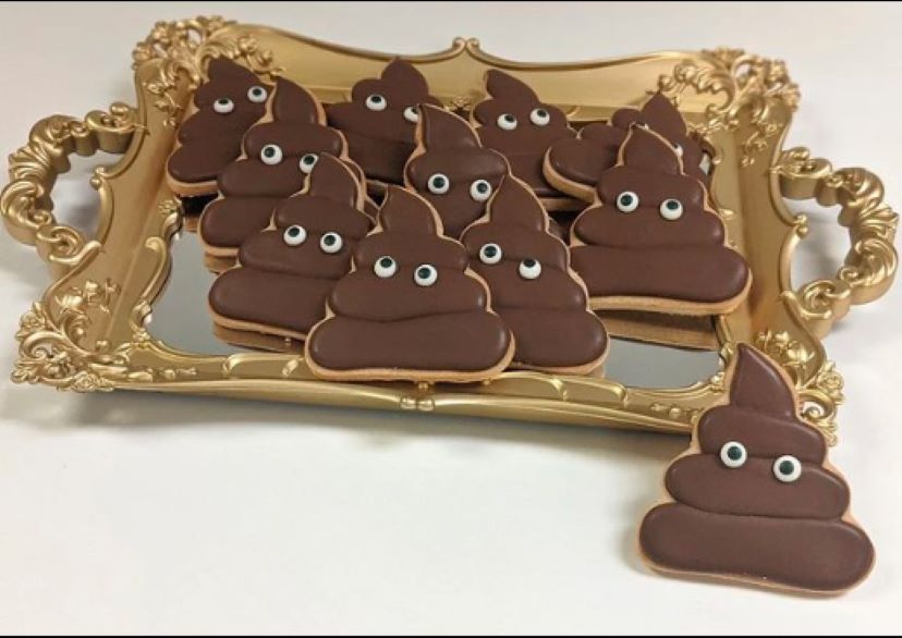 Poo Emoji Cookie
